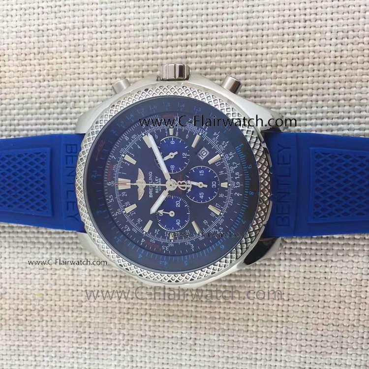 Breitling Blue Rubber Watch Bentley Motors Replica